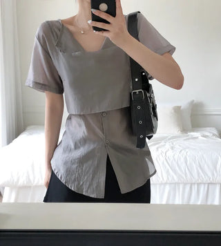 Buckle shoulder bag