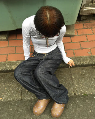 Summer Rigid Wide Denim Pants