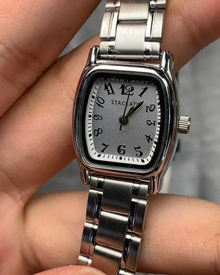 Silver Square Handwatch