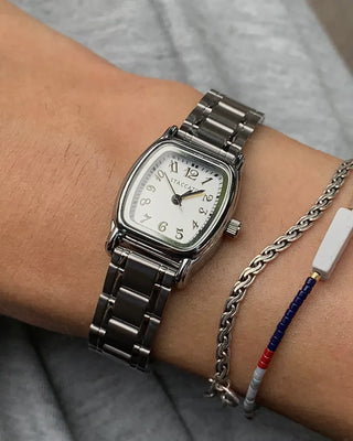 Silver Square Handwatch