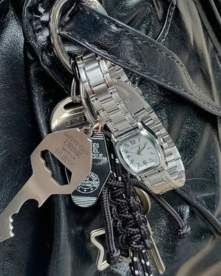 Silver Square Handwatch