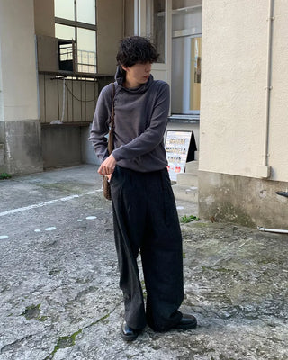 Diagonal Button Waffle Cotton Hoodie