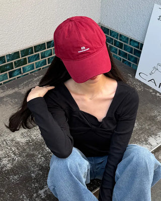 Bust Ribbon Point Square Neck T-Shirt