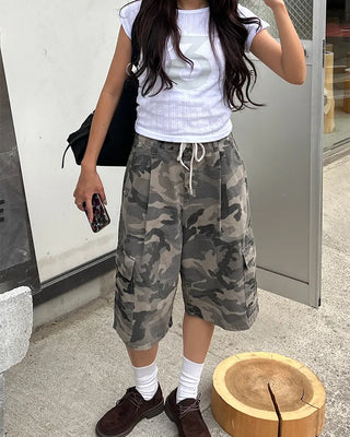 3 French Sleeve Cropped T-Shirt