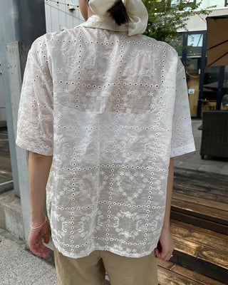 Heart embroidered shirt