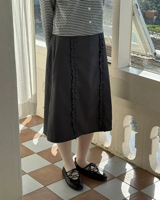 Lace-up flat shoes