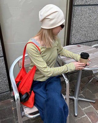 One-shoulder cotton bag