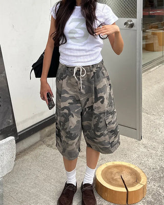 3 French Sleeve Cropped T-Shirt