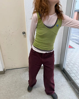 Basic Cotton Wide Pants