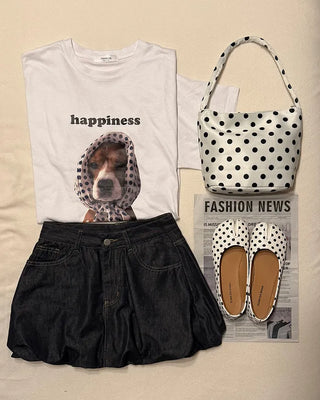 Dot Tabi Flat Shoes
