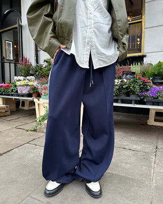 Center pleat jogger track pants