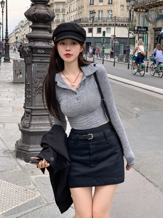 See-through polo shirt (6 colors)