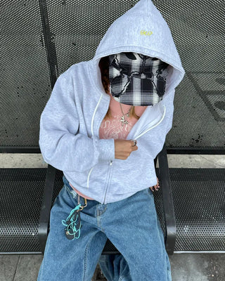 (ORIGINAL) Oversized Double Zip Hoodie (Fleece Lined)