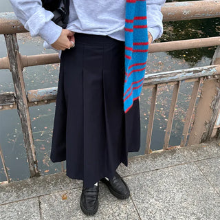 Wrap-around long skirt