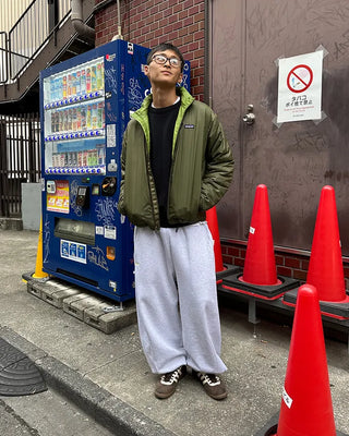 (ORIGINAL) Side-tuck Loose Fit Sweatpants (Fleece Lined)