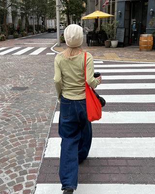 One-shoulder cotton bag
