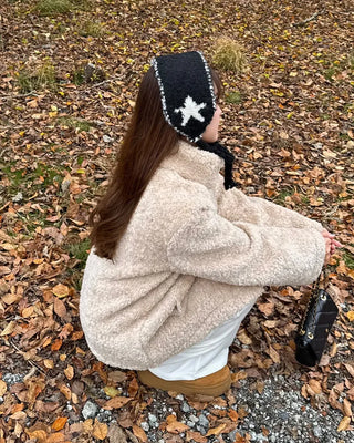 Fleece Button Point Half Coat