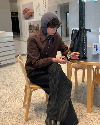 Suede-colored simple jacket