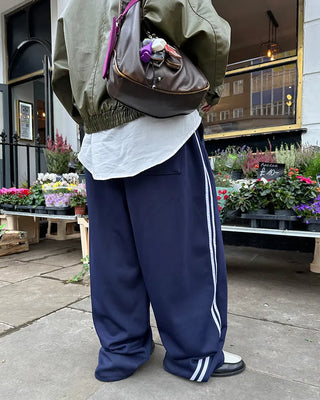 Center pleat jogger track pants