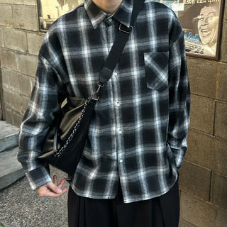 (Unisex) Ombre Check Shirt