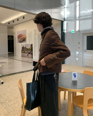 Suede-colored simple jacket