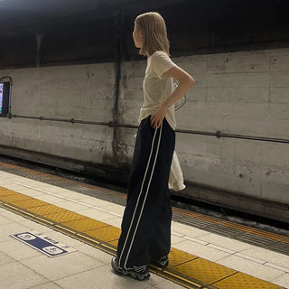 Spring Nylon Bicolor Pants