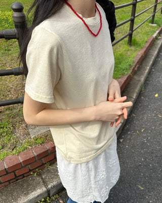 Colored bead necklace