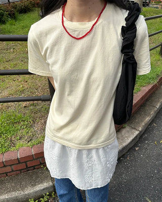 Colored bead necklace