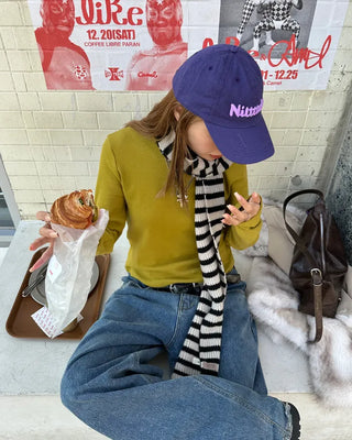 Round hem cotton long t-shirt