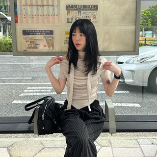 Choker & Shirred T-shirt Set