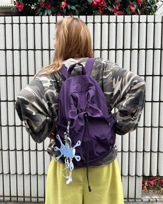 Drawstring Point Multi-Pocket Backpack