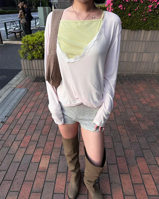 Square neck simple camisole