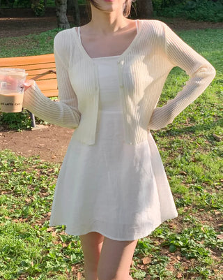 Linen camisole dress