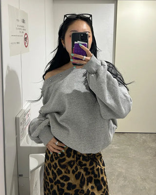 Big leopard mermaid maxi skirt