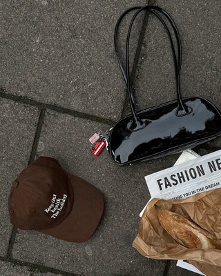 Enamel shoulder bag