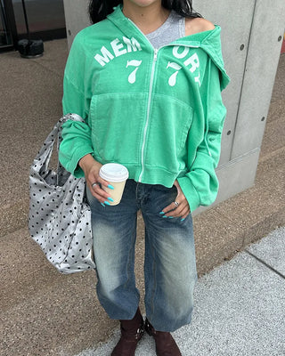 memory77 Zip-Up Hoodie