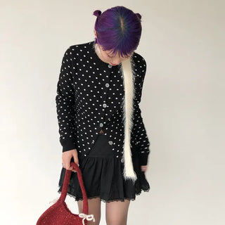 Lace mini skirt