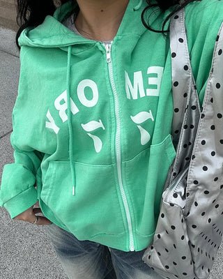 memory77 Zip-Up Hoodie