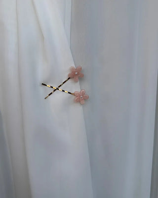 Pearl flower bobby pin