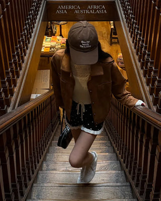 Suede color pocket point jacket