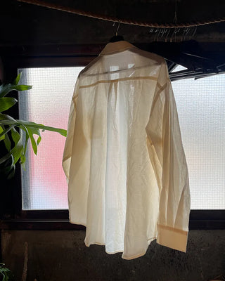 Sheer oversized shirt