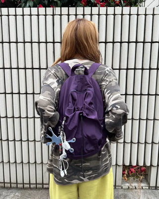 Drawstring Point Multi-Pocket Backpack