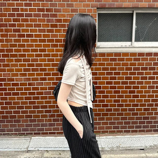 Choker & Shirred T-shirt Set