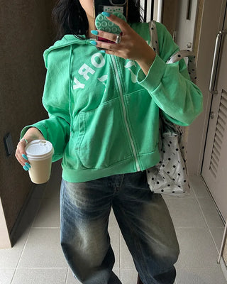 memory77 Zip-Up Hoodie