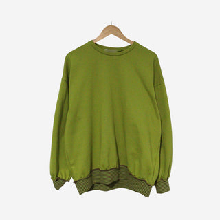 Embroidered Patch Oversized Sweatshirt