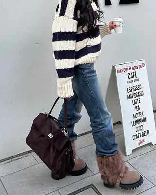 2-way one-shoulder suede Kelly bag
