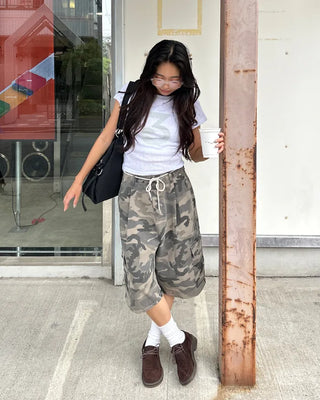 3 French Sleeve Cropped T-Shirt