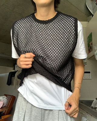 Crochet Round Knit Vest