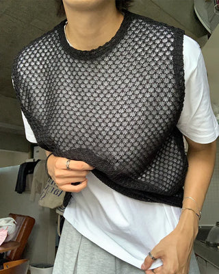 Crochet Round Knit Vest