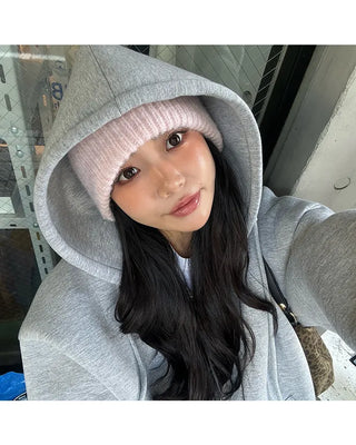 Oversized double-zip hoodie